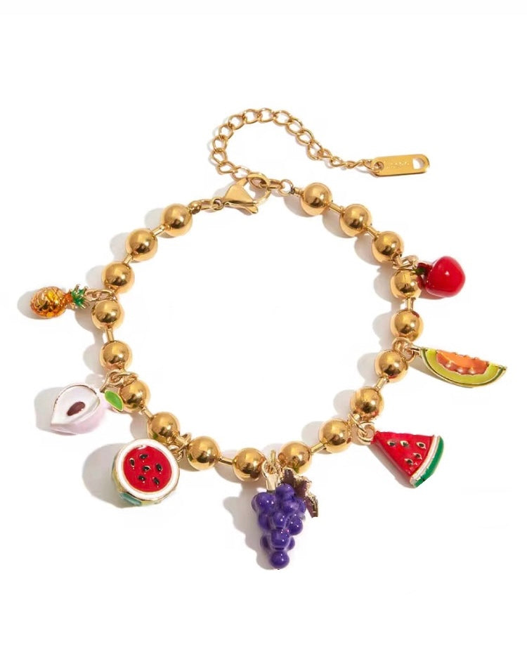 Fruit Charms Bracelet