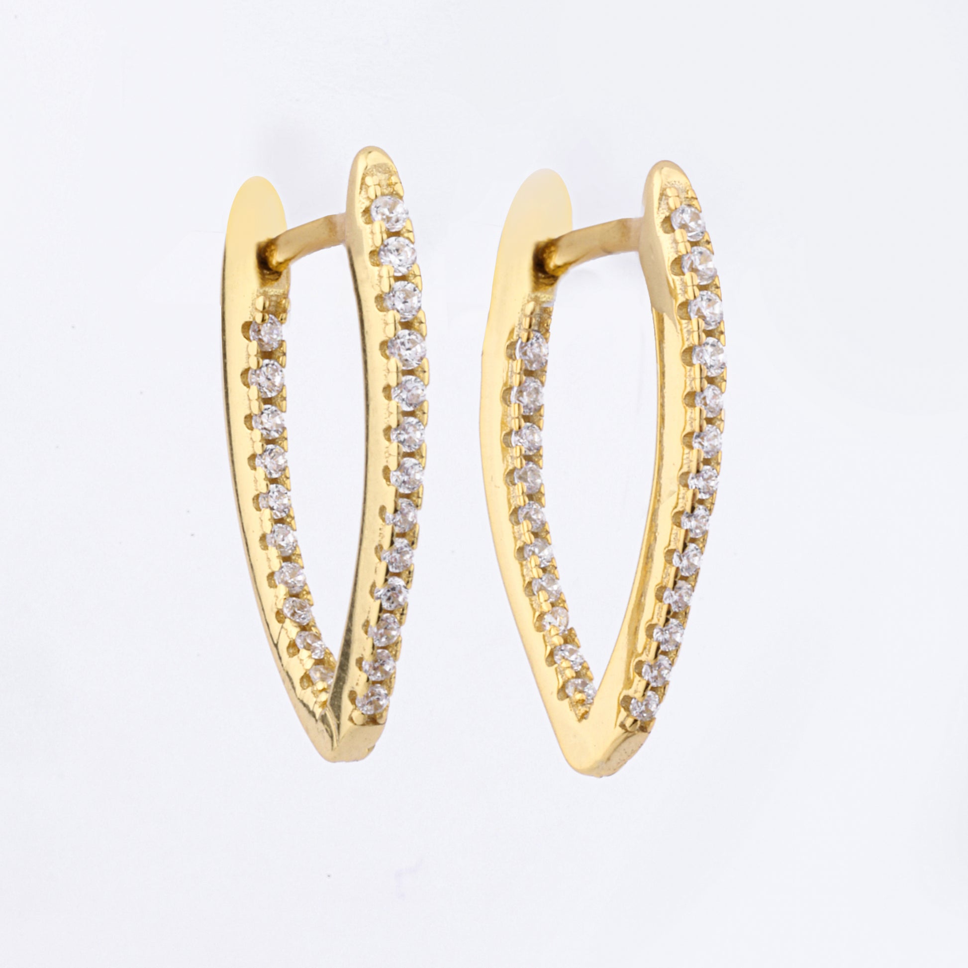 V Oval Earring