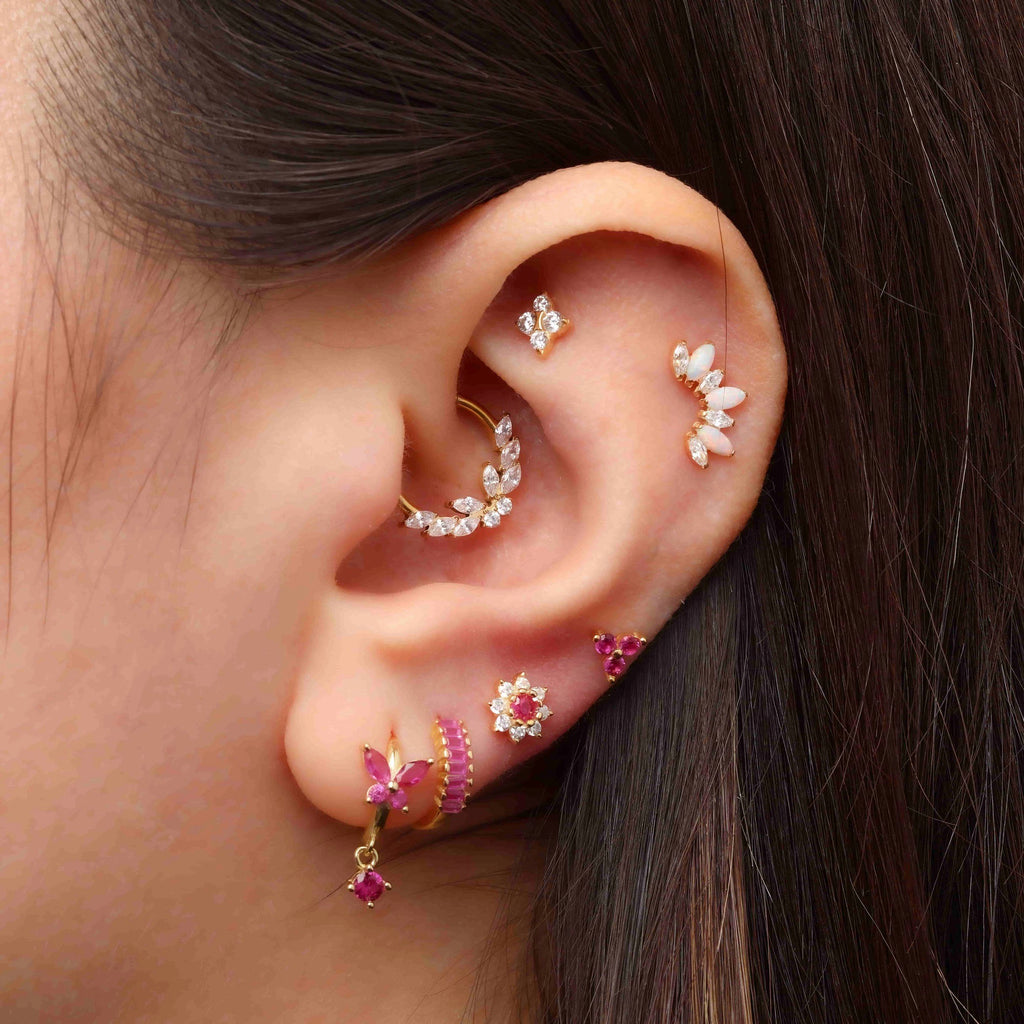 Opal Crown Titanium Flat-Back