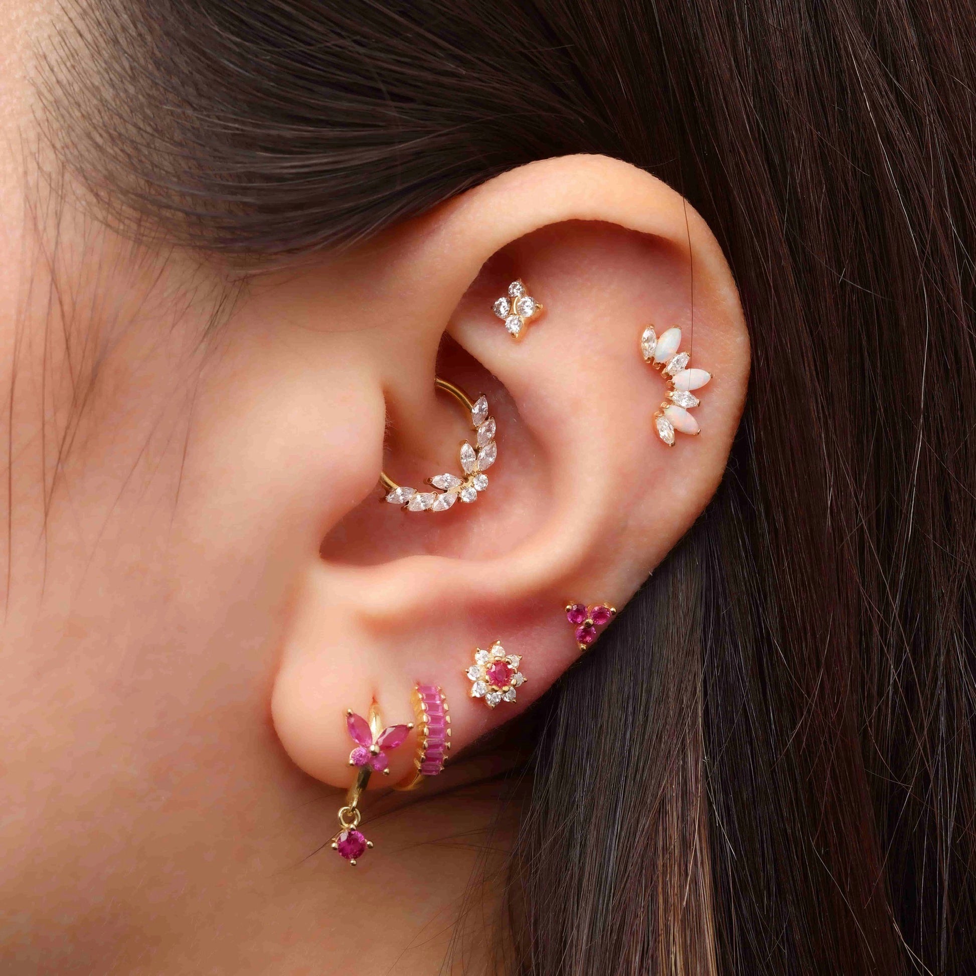 Opal Crown Titanium Flat-Back