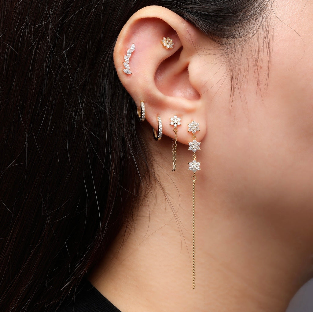Flower Chain Stud