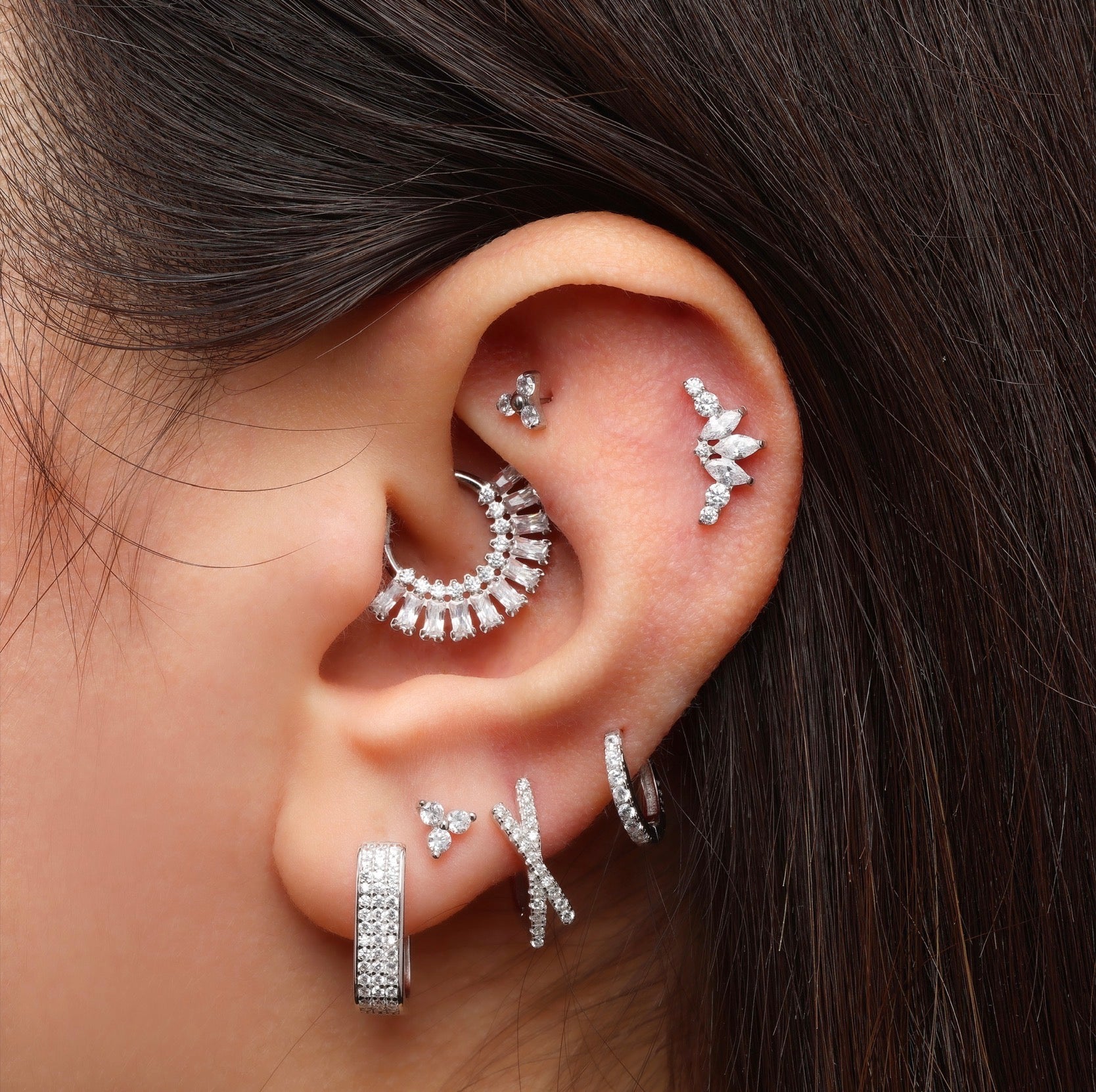 Fancy Square Earring