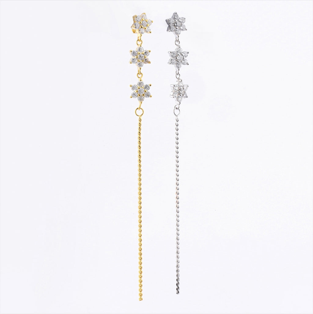 Triple Flower Long Chain