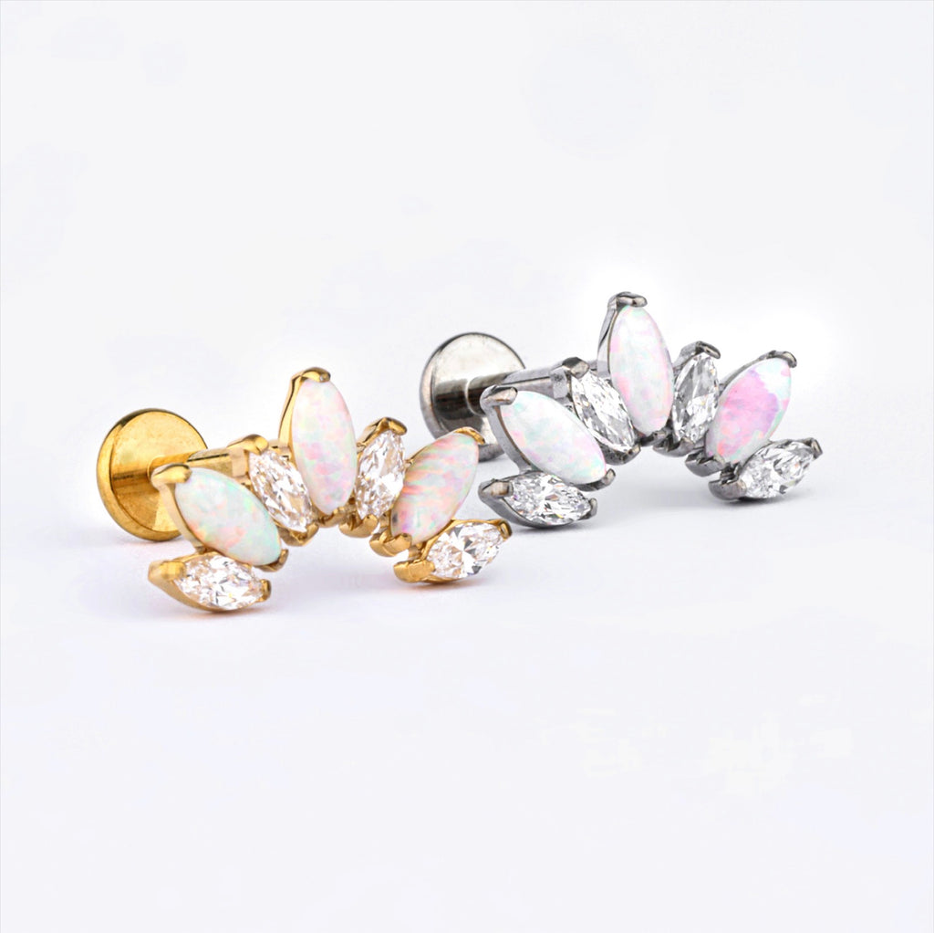Opal Crown Titanium Flat-Back