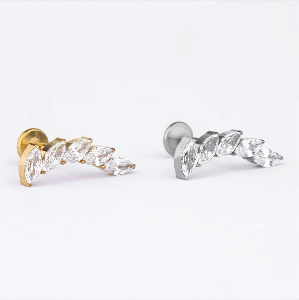 Wing 5 Cluster Titanium Flat-Back