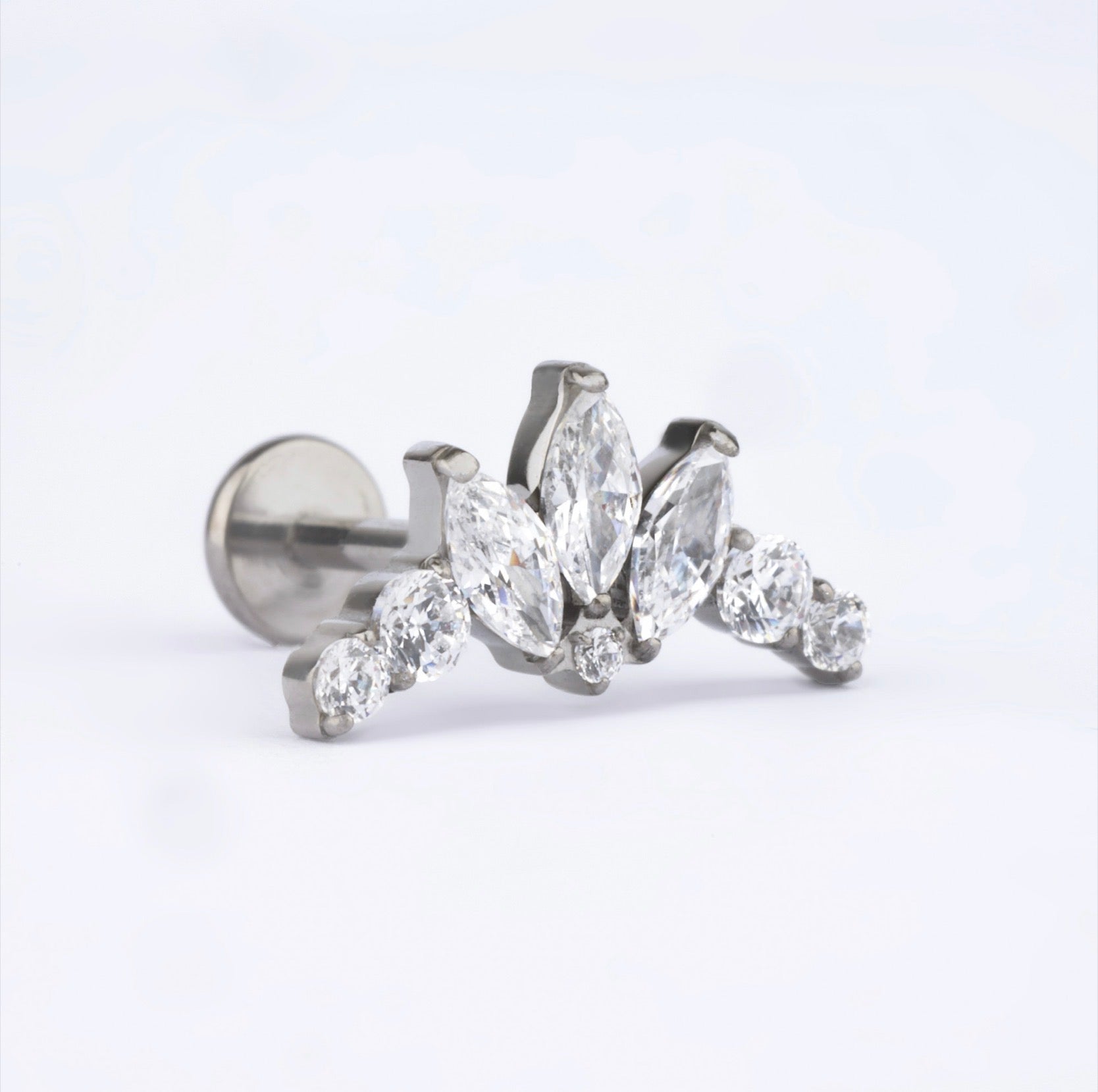 Lotus Crown Titanium Flat-Back