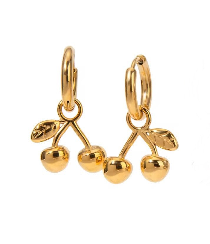 Cherry Drop Earrings
