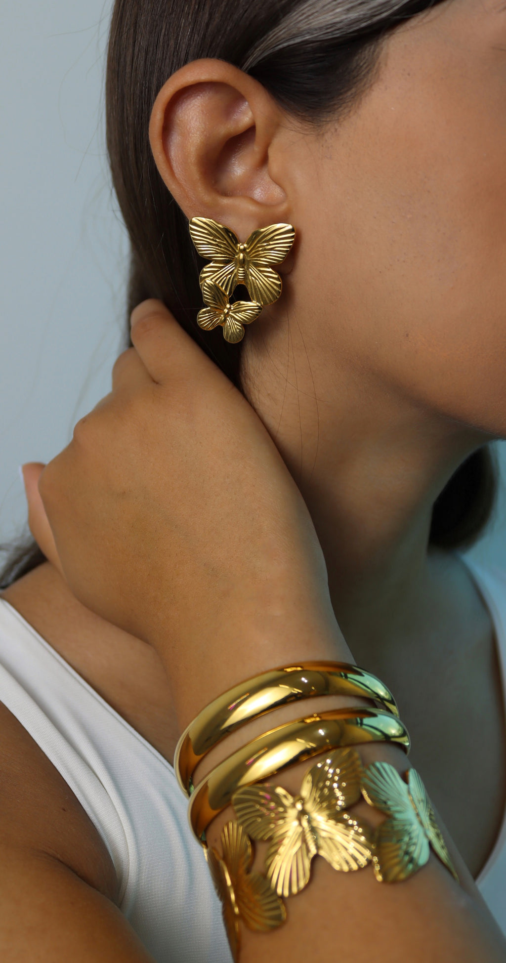 Double Butterfly Earrings