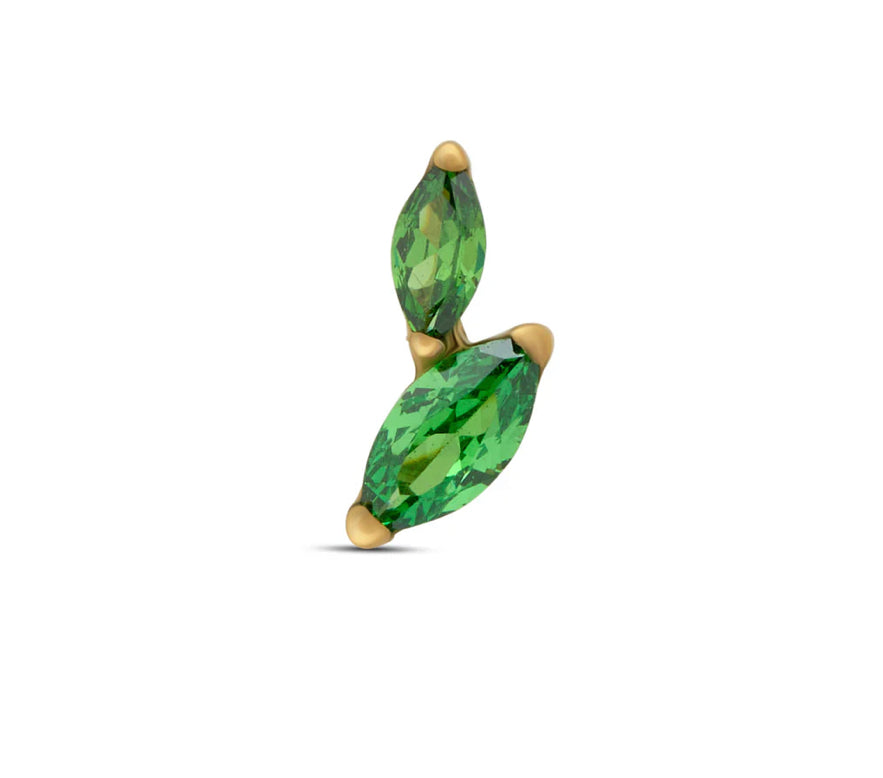 Wing Emerald Titanium Flat-Back